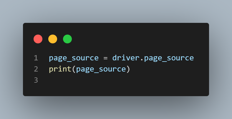 HTML source code of the current webpage HTML source code of the current webpage