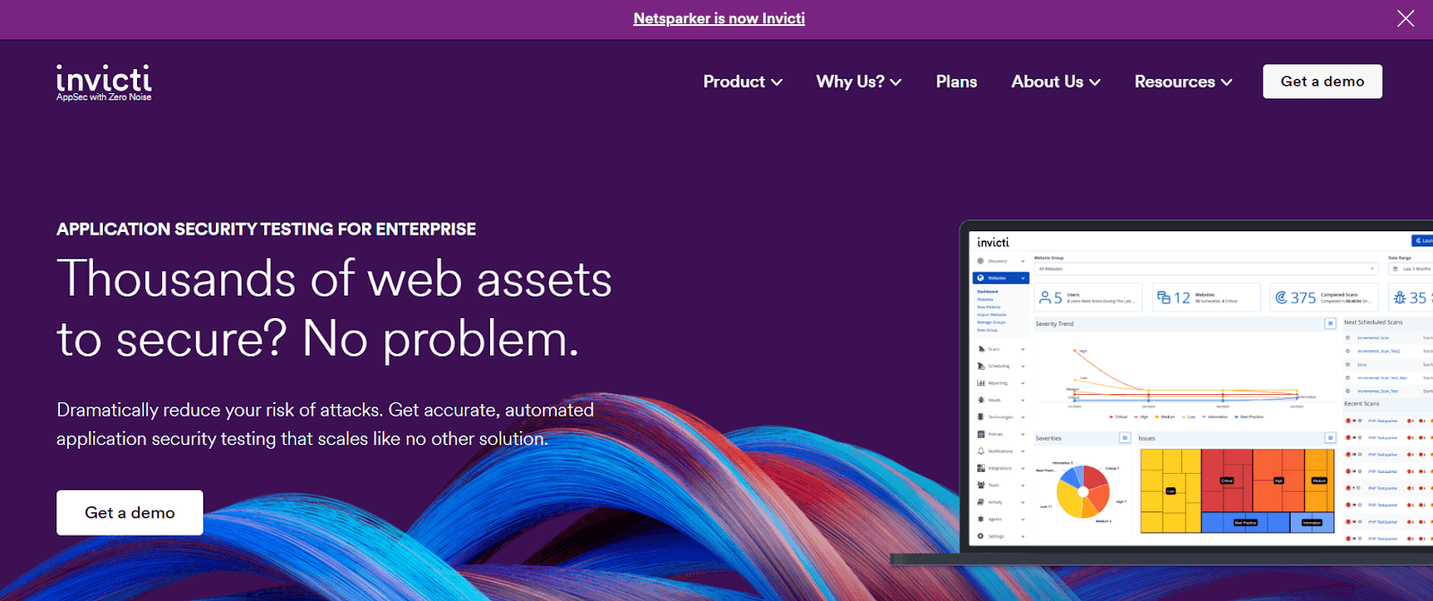 Invicti is a widely used automatic web application Invicti is a widely used automatic web application