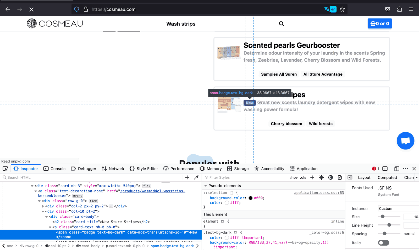  New badges on the cards
