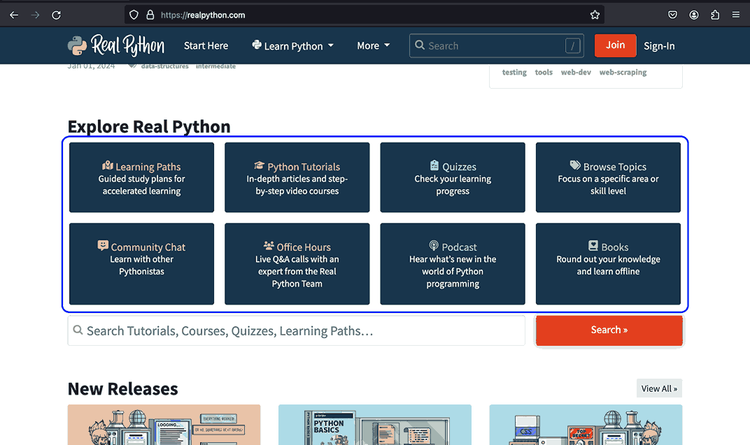 ontainers on the cards that exhibit the various information on the website
