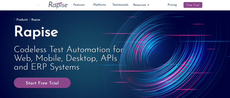 test automation solution is provided by Rapise