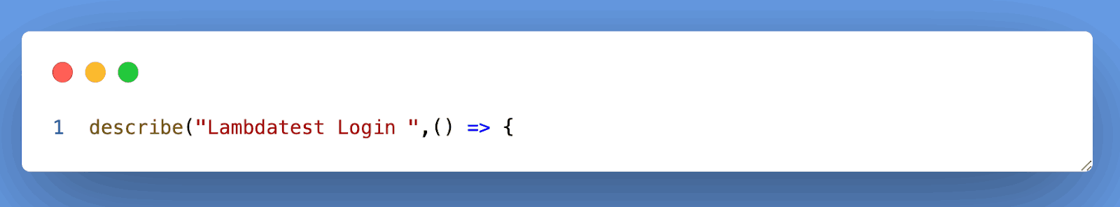 test suite named ‘Lambdatest Login’ test suite named ‘Lambdatest Login’