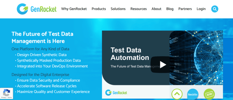 GenRocket is an emerging test data management tool