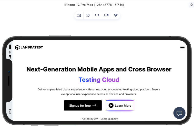Landscape orientation Landscape orientation
