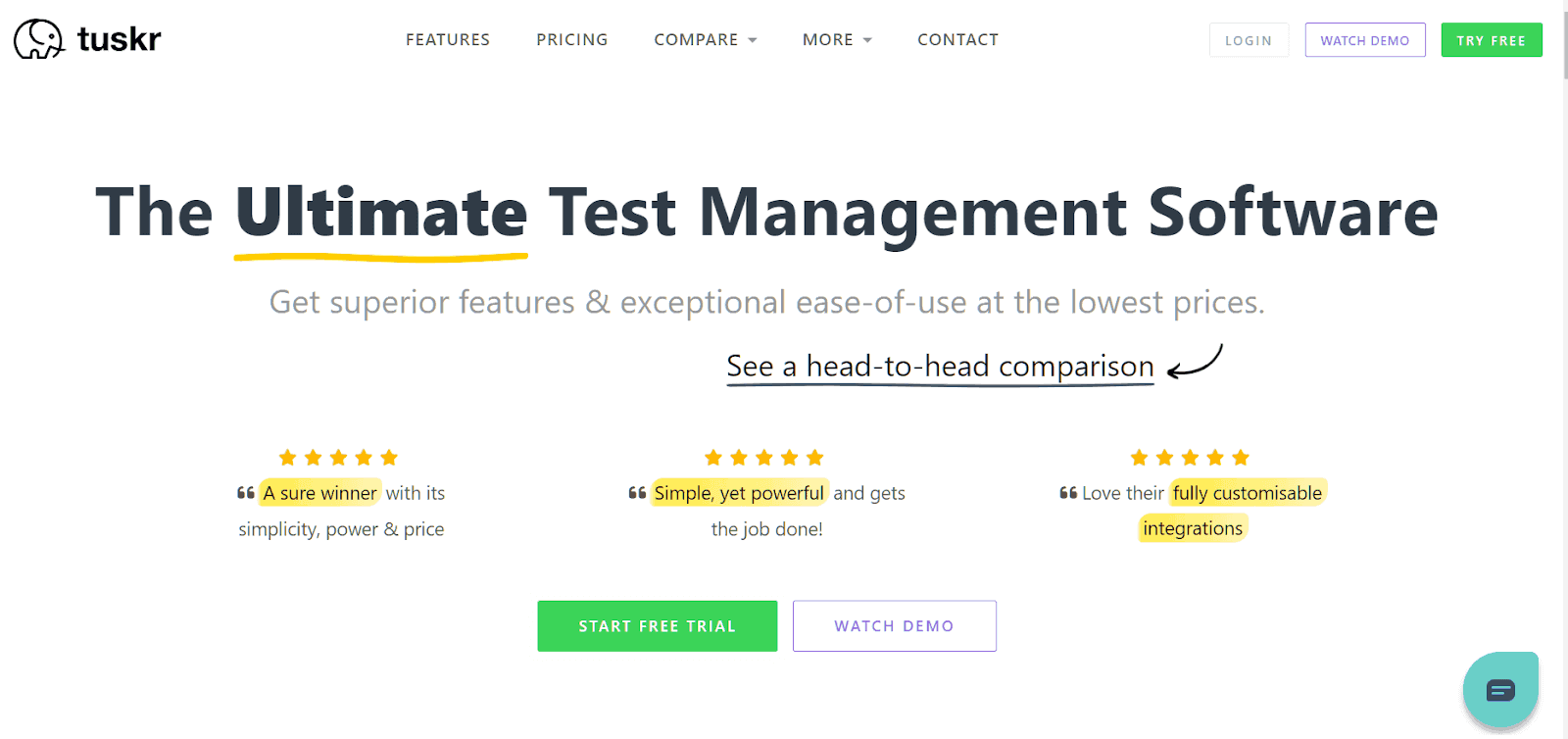 Tuskr cloud-based free test management tool
