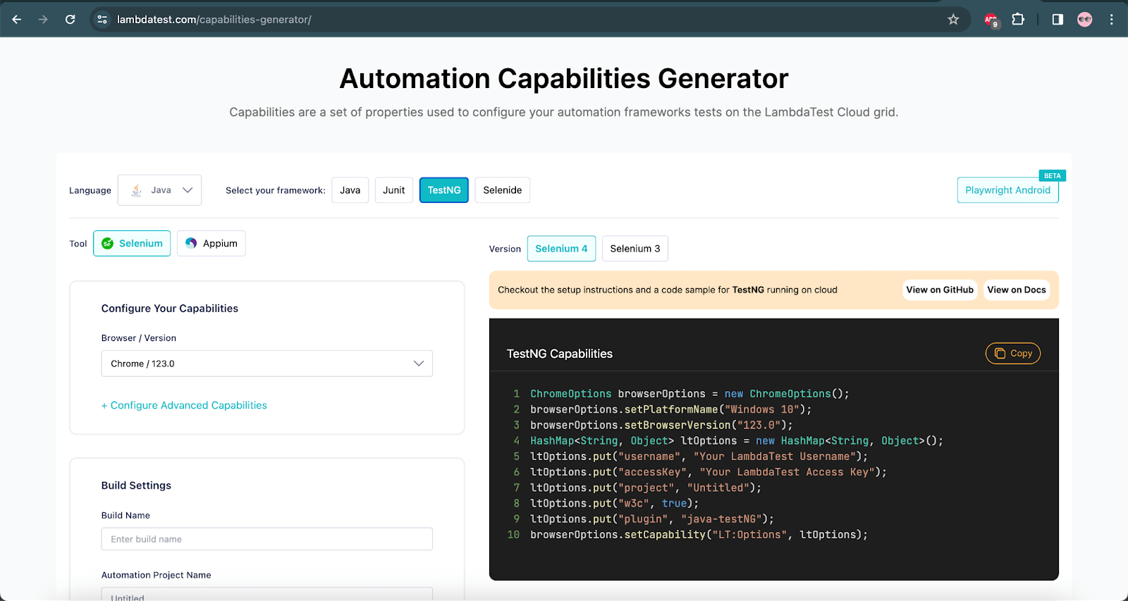 getChromeOptions() getChromeOptions()