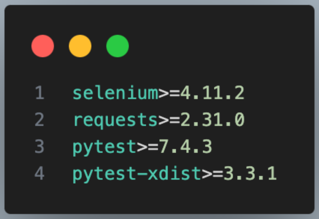 basic environment setup