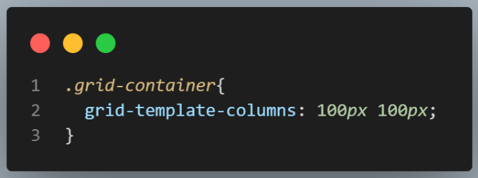 following line would create a grid layout with two columns following line would create a grid layout with two columns