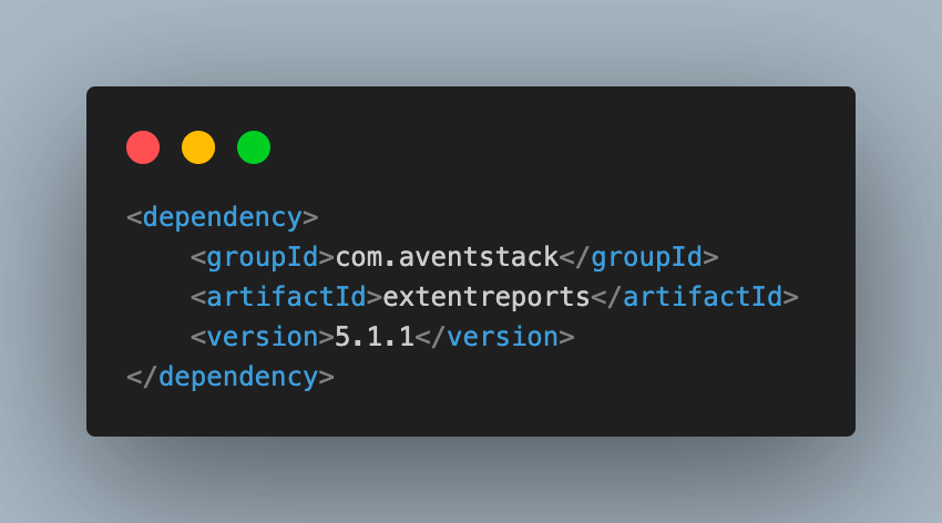 Extent Reports dependency Extent Reports dependency
