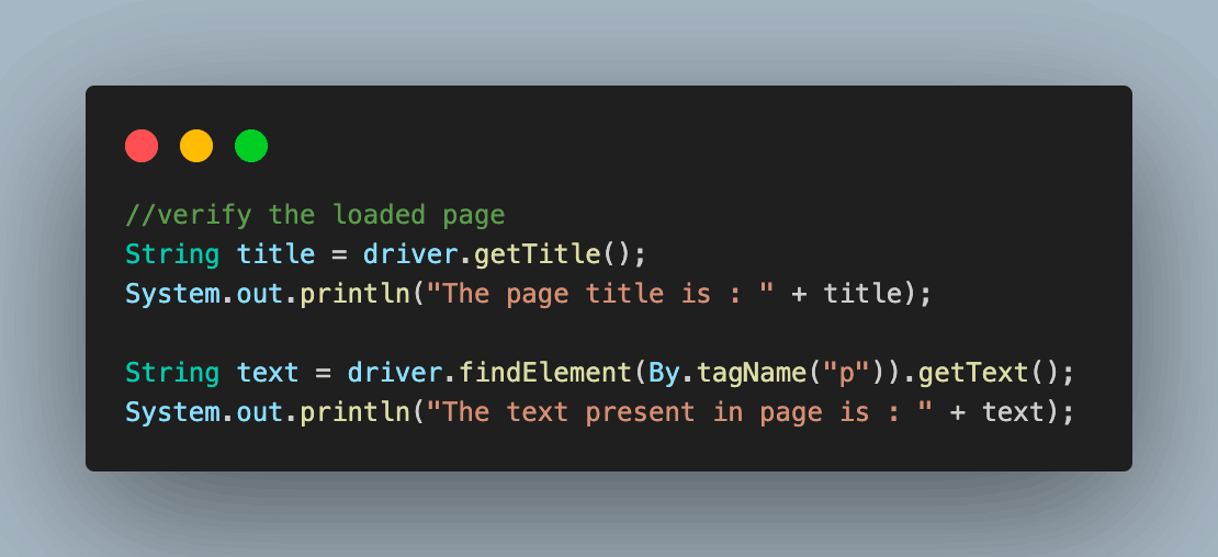 Executing the above script will give an output like