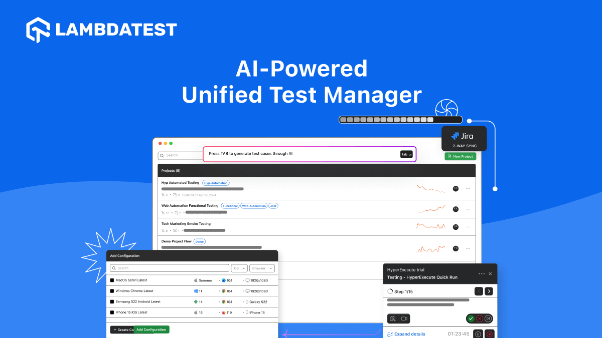 Streamline Test Authoring, Management, and Reporting With AI-Native Unified Test Manager | TestMu AI (Formerly LambdaTest)