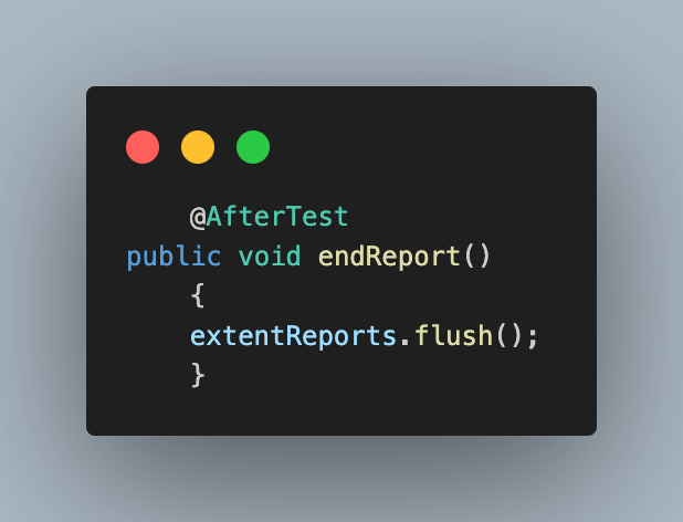 class as endReport() class as endReport()