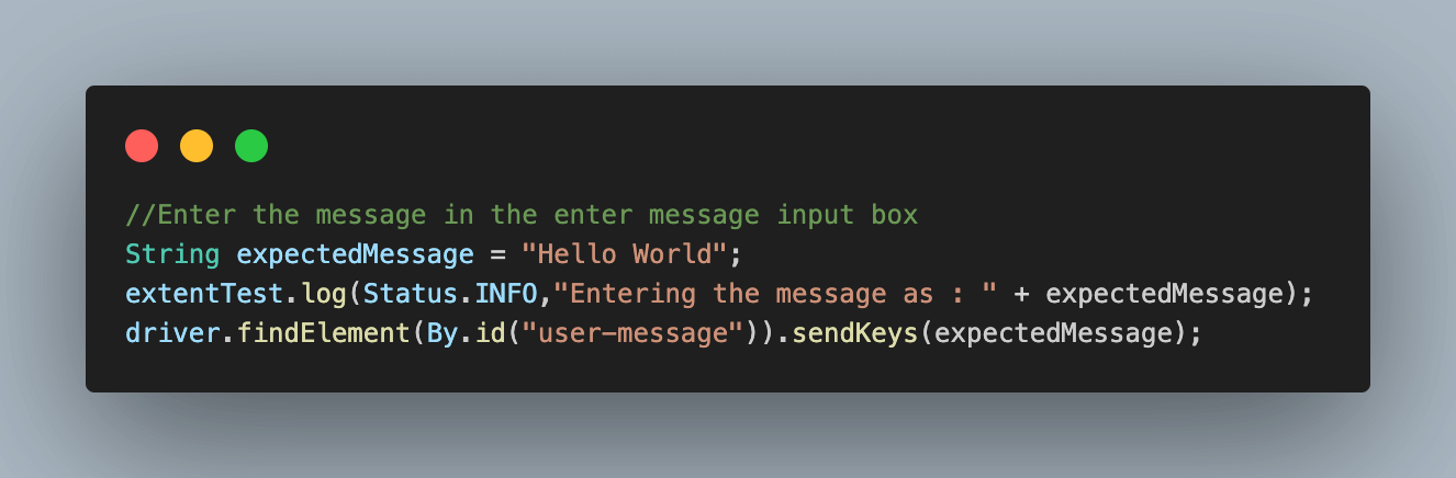 message in the textbox message in the textbox