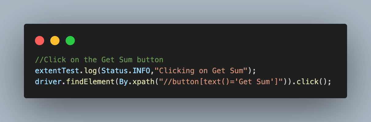 get the sum of the entered values get the sum of the entered values