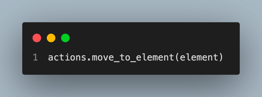 Methods and Properties of ActionChains Class
