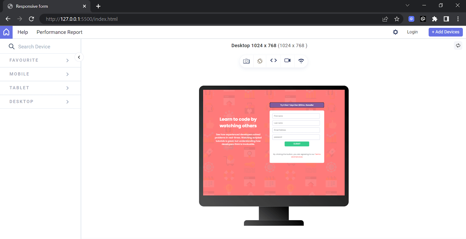 Desktop View Desktop View