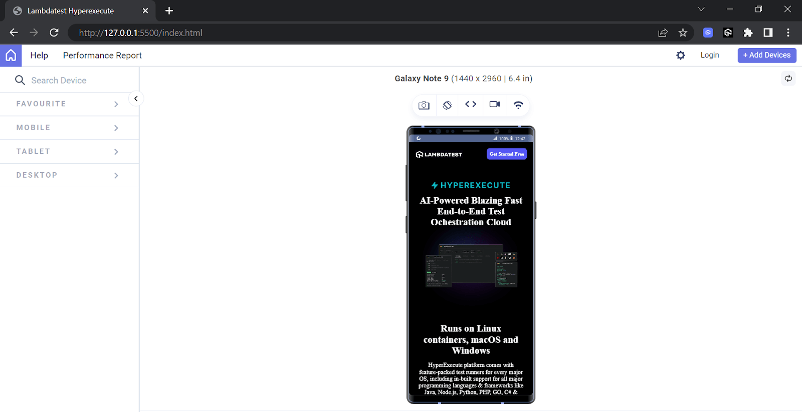 Mobile View Mobile View