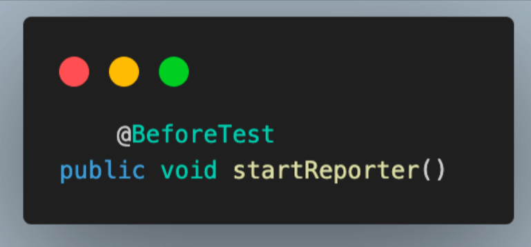 startReporter() startReporter()