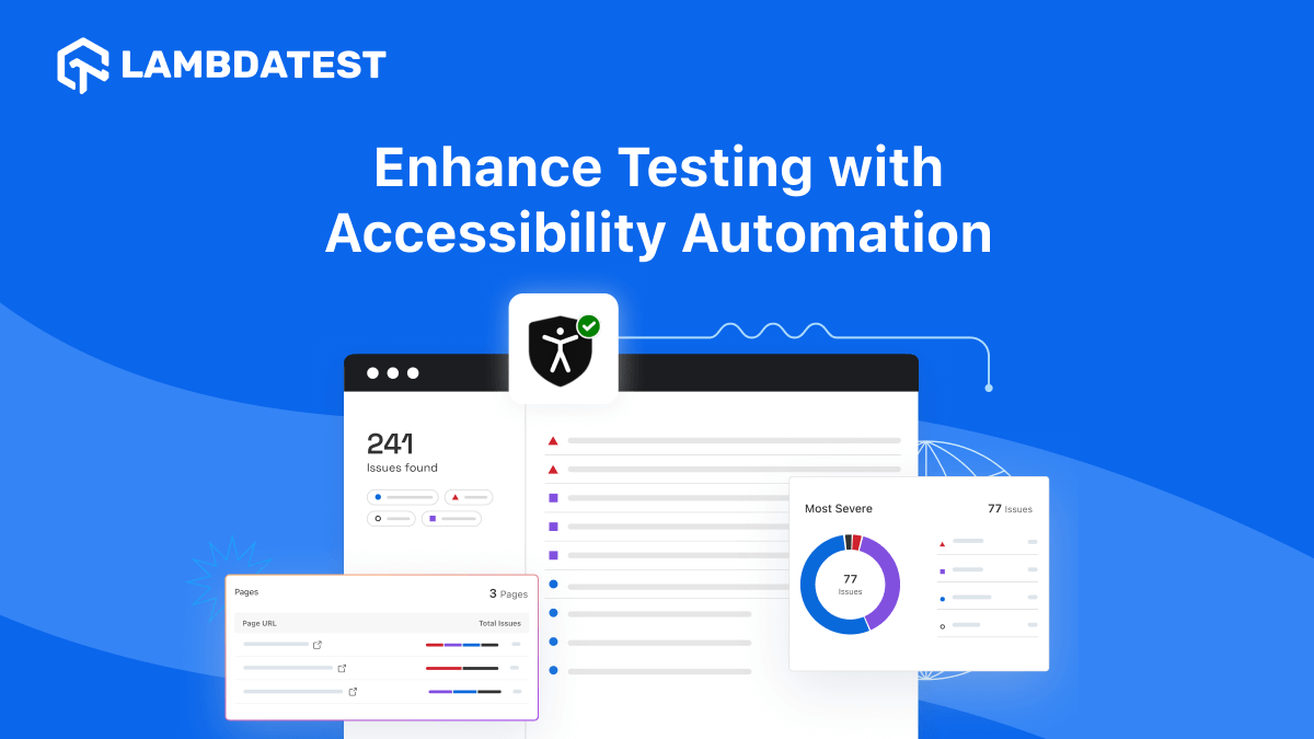 Enhance Web Accessibility With TestMu AI (Formerly LambdaTest) Accessibility Automation | TestMu AI (Formerly LambdaTest)