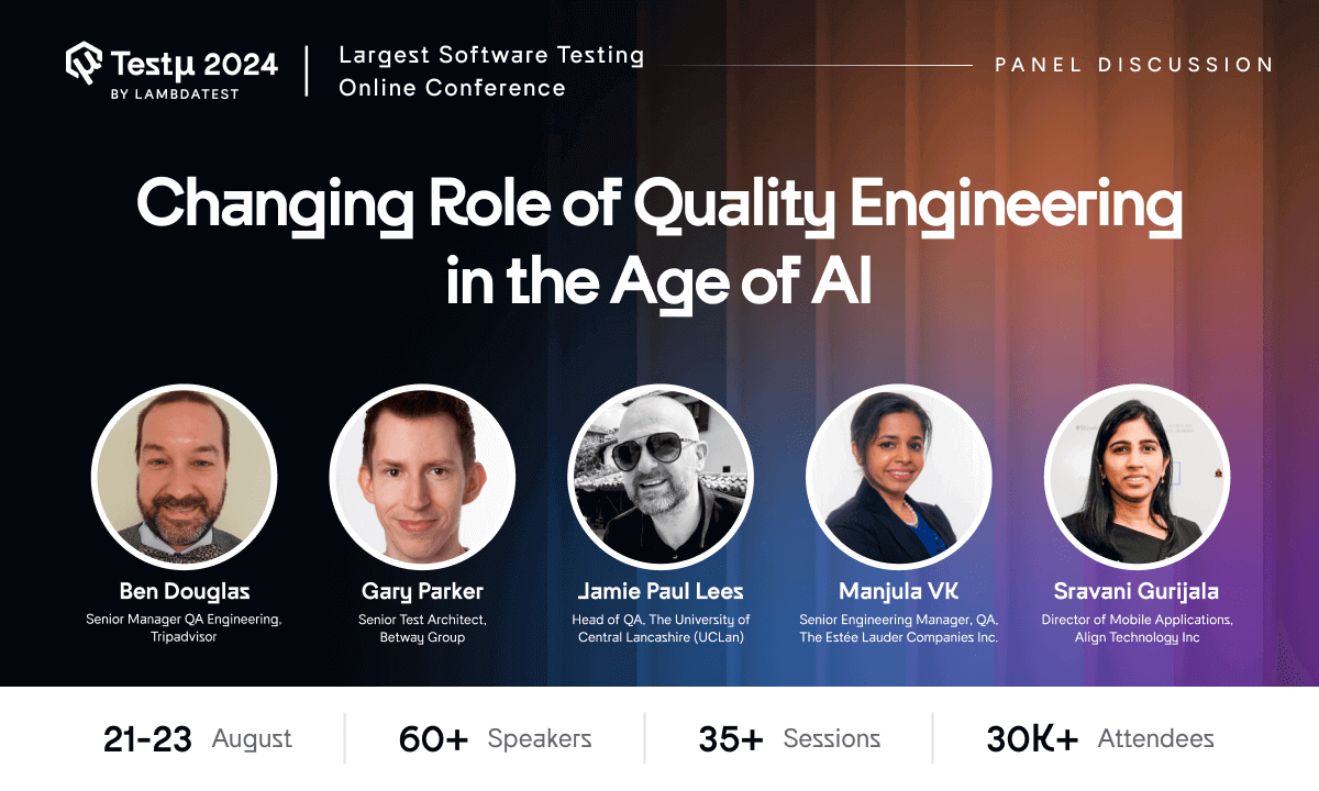 Changing Role of Quality Engineering in the Age of AI [Testμ 2024] | TestMu AI (Formerly LambdaTest)