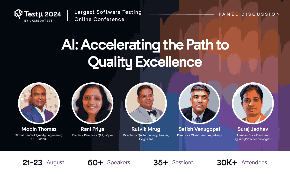 AI Accelerating the Path to Quality Excellence | TestMu 2024 | TestMu AI (Formerly LambdaTest)
