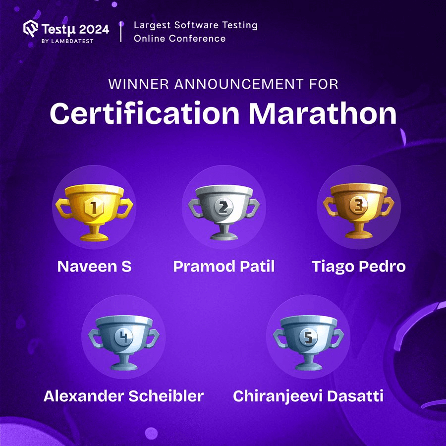 TestMu Certification Marathon TestMu Certification Marathon