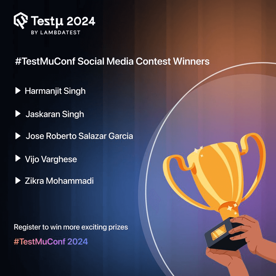 TestMu Conf Social Media Contest TestMu Conf Social Media Contest