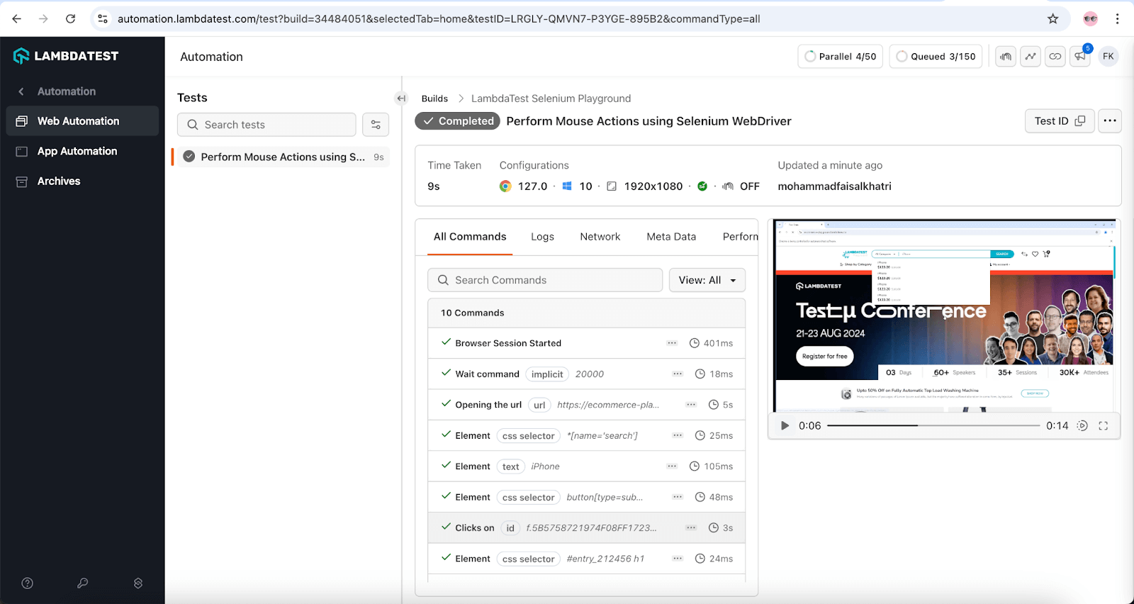 test execution test execution