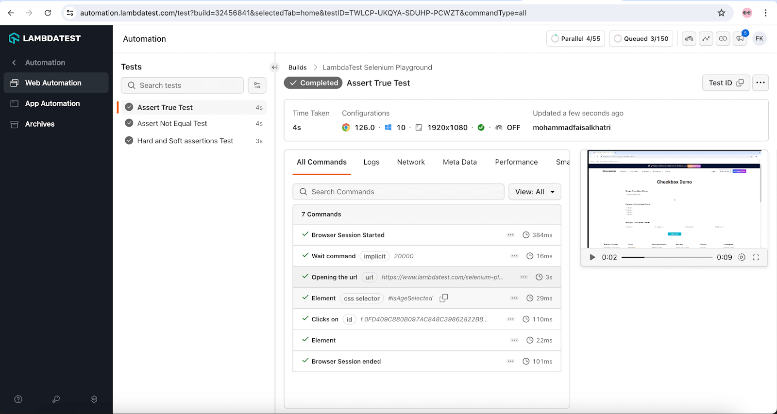 lambdatest-web-automation-dashboard lambdatest-web-automation-dashboard