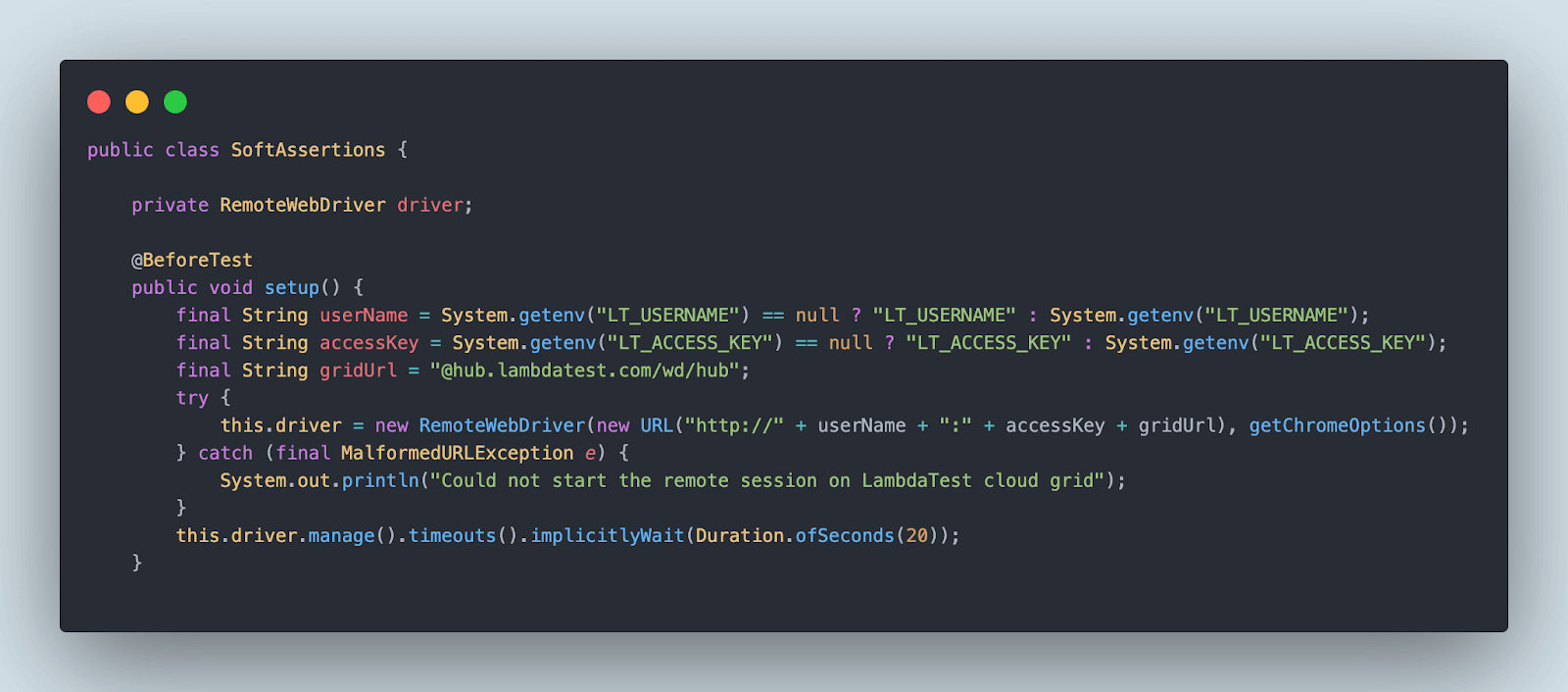import the org.testng.asserts.SoftAssert; package import the org.testng.asserts.SoftAssert; package