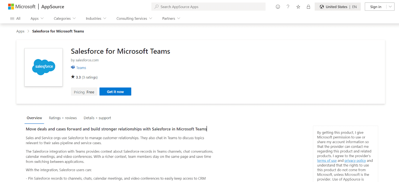 Salesforce for Microsoft Teams Salesforce for Microsoft Teams