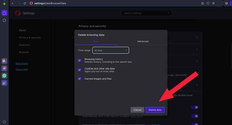 Clear Browser Cache in Opera3 Clear Browser Cache in Opera3