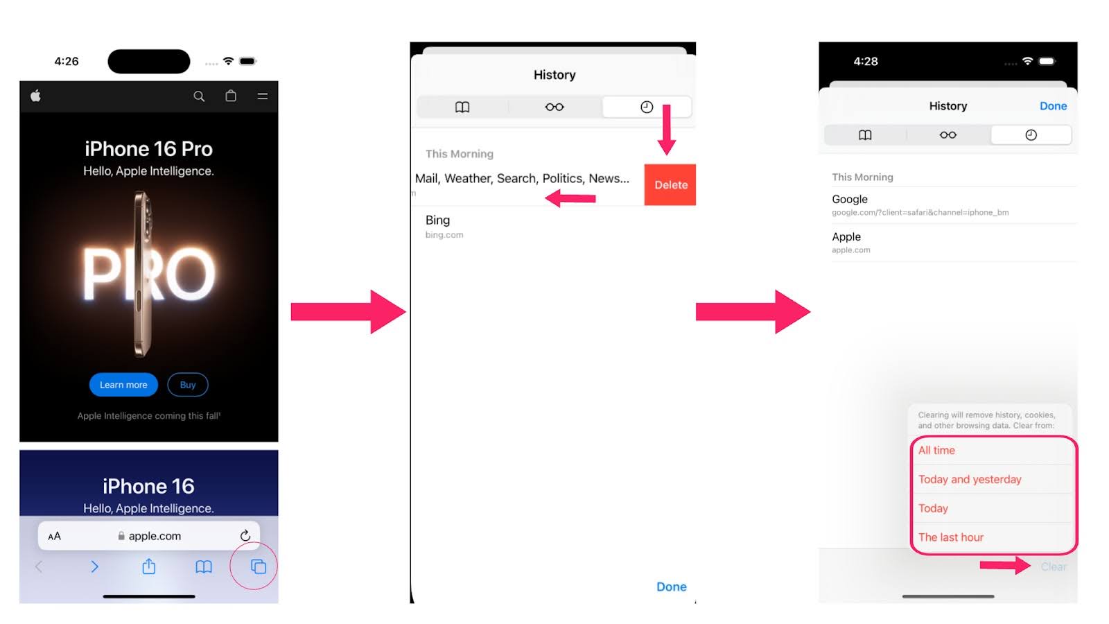 deleting-particular-events-in-safari-on-iphone