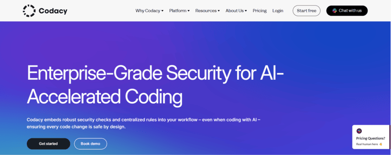 Codacy Webpage Codacy Webpage