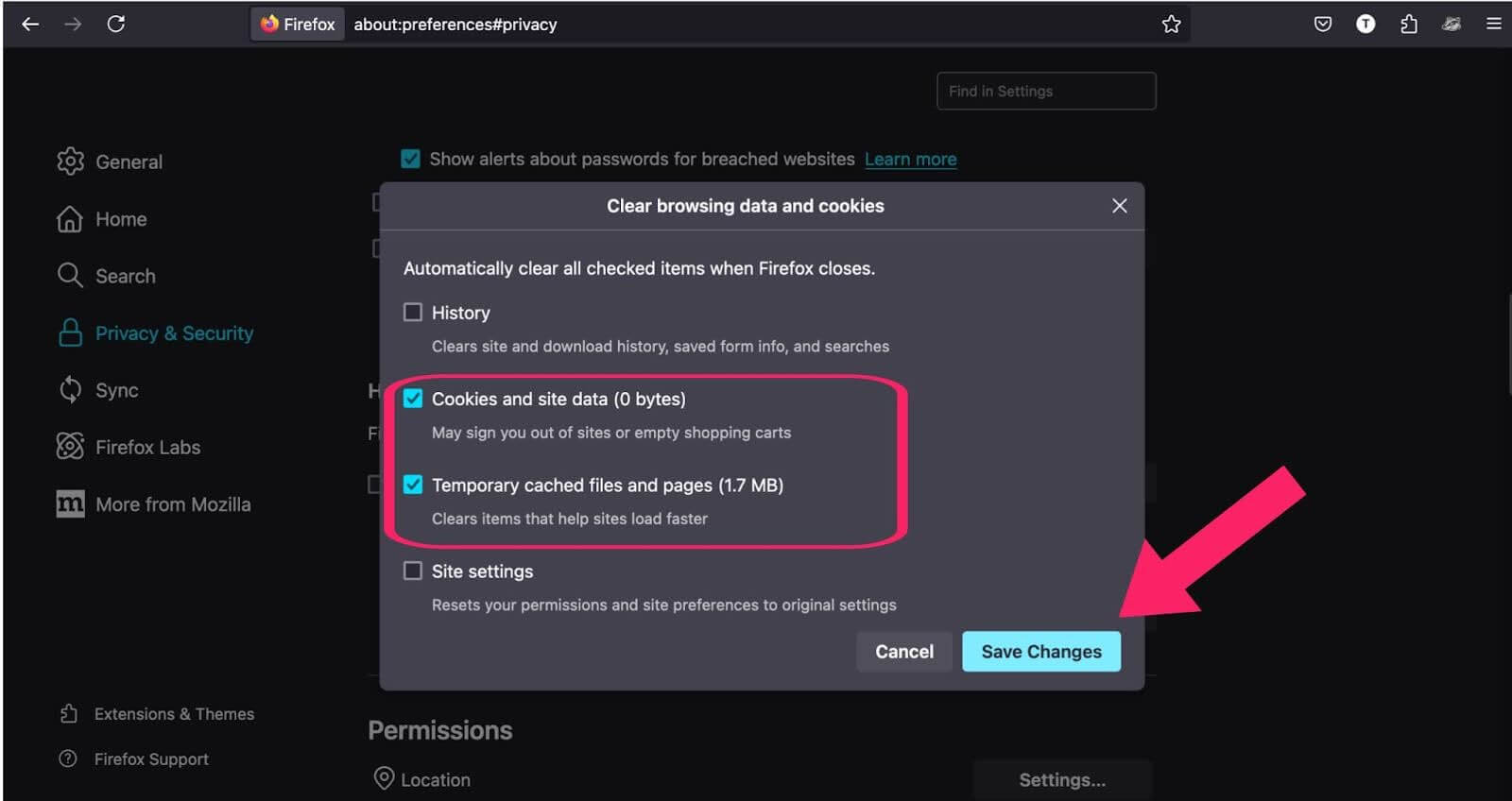 Save Changes Save Changes
