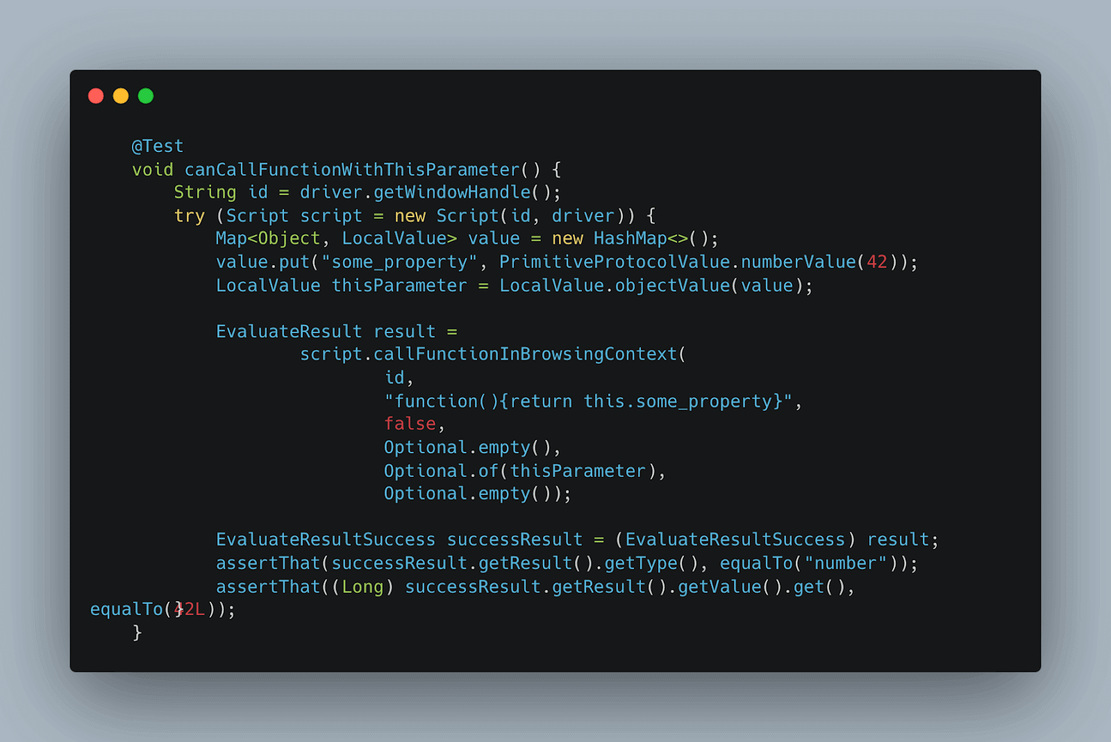 Execute a script in a specific browsing context Execute a script in a specific browsing context