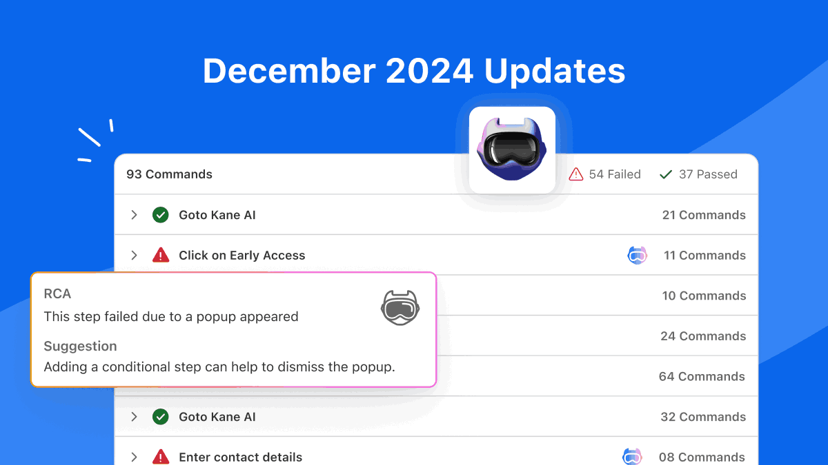 December'24 Updates: Unlock New Features in KaneAI, SmartUI, and More! | TestMu AI (Formerly LambdaTest)