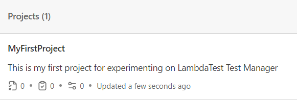 It will create a fresh project It will create a fresh project