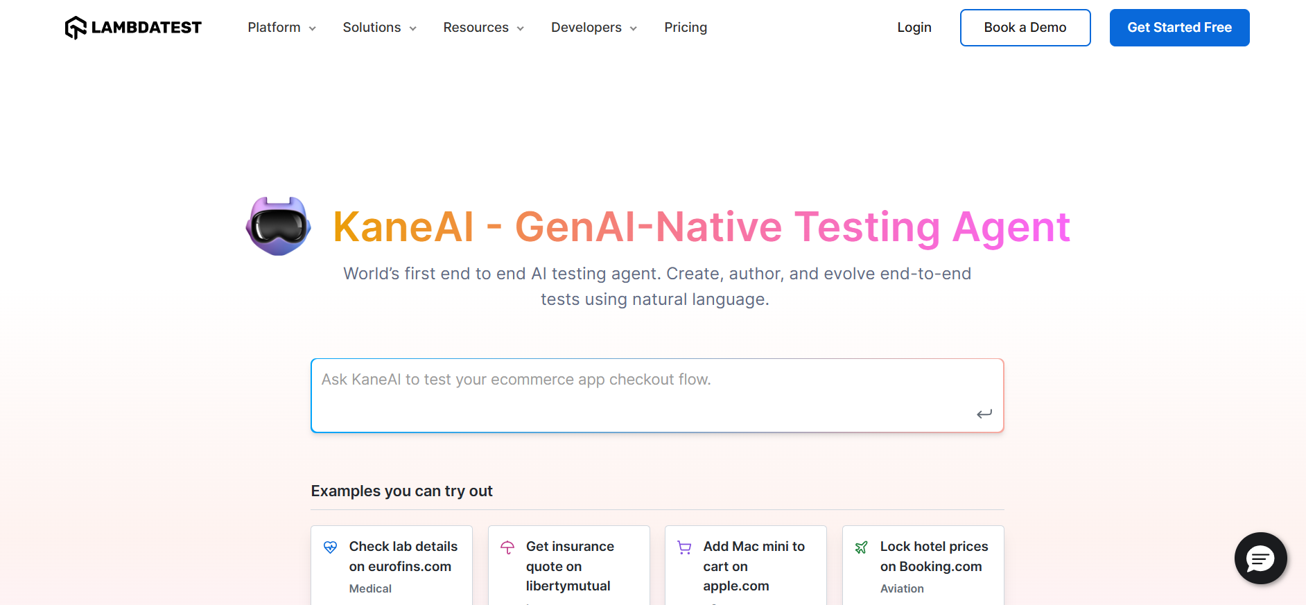 LambdaTest KaneAI a software testing agent LambdaTest KaneAI a software testing agent