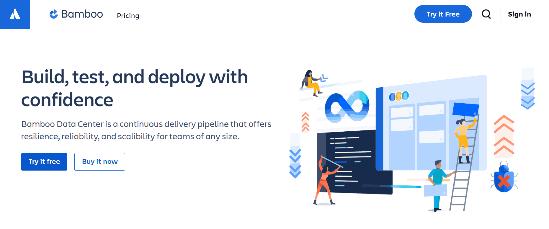 Bamboo CD pipeline tool