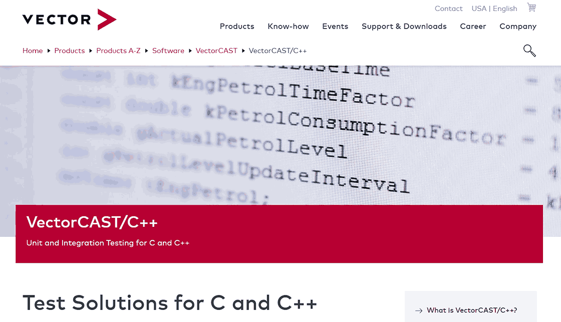 IVectorCAST C PLUS PLUS