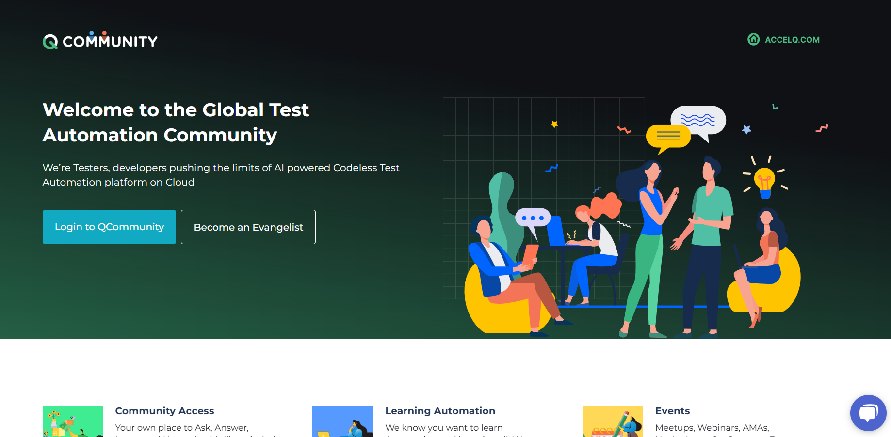 Q Community home page