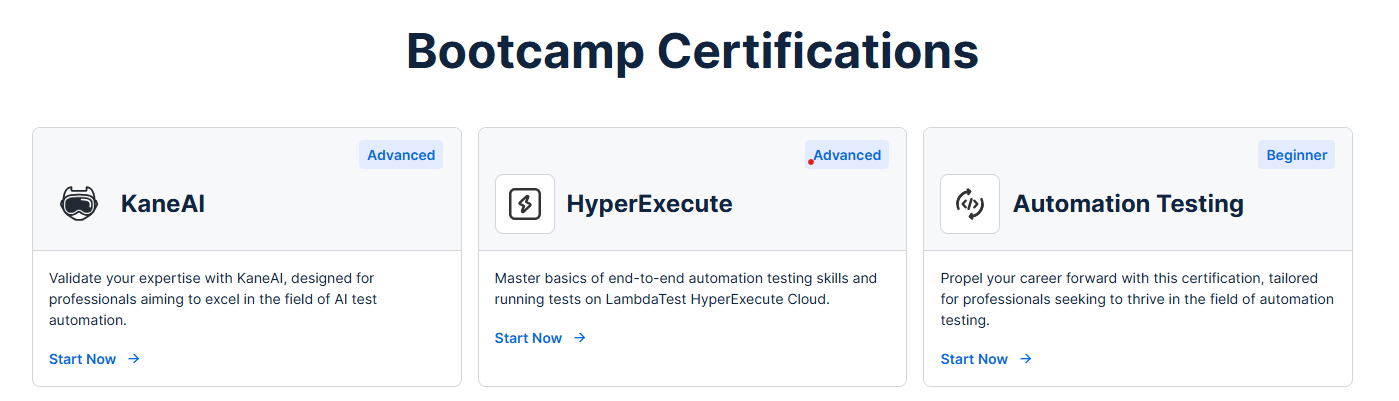 lambdatest-Bootcamp-certification