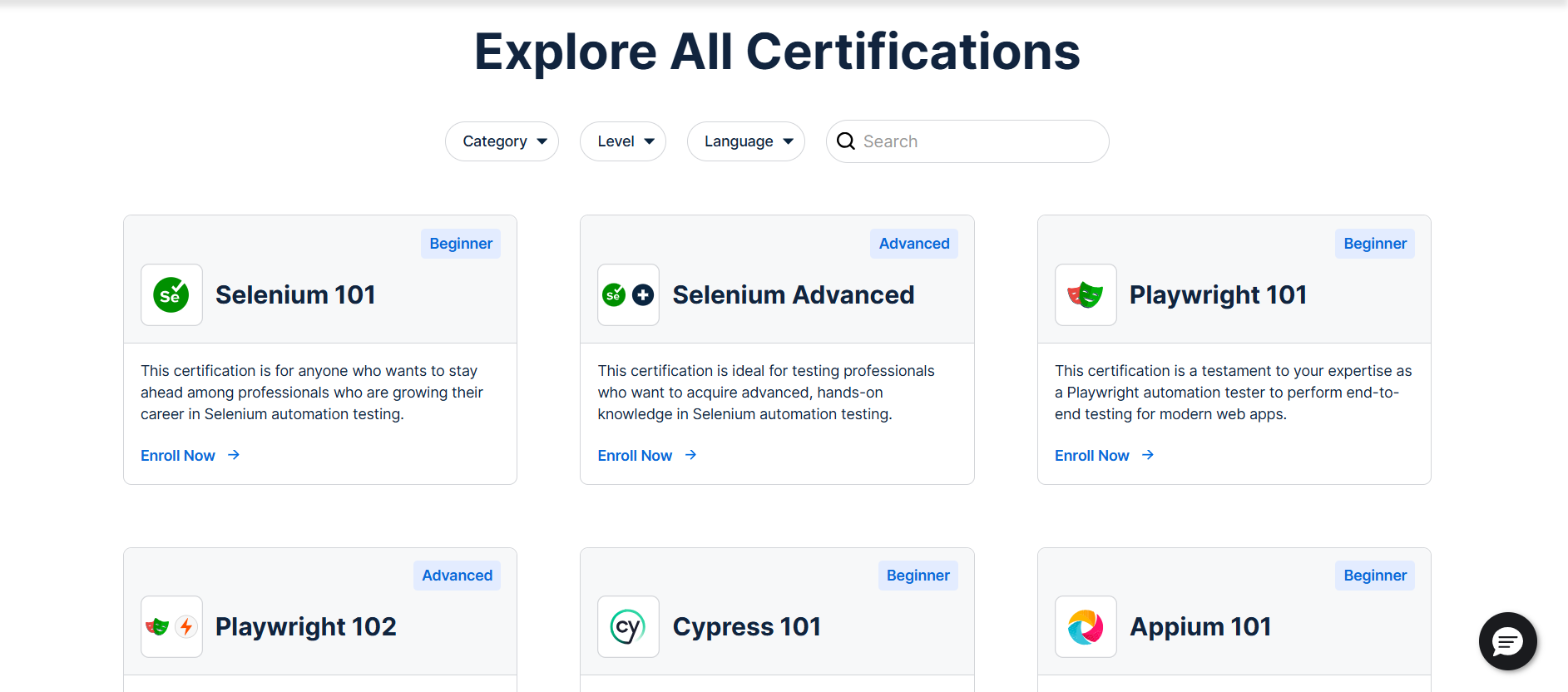 certifications