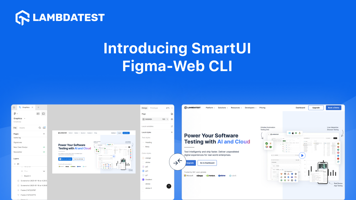 Deploy What You Design: From Figma to Your Website with SmartUI Figma-Web CLI | TestMu AI (Formerly LambdaTest)