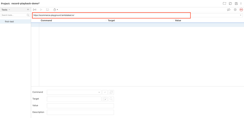 Record the Test Record the Test