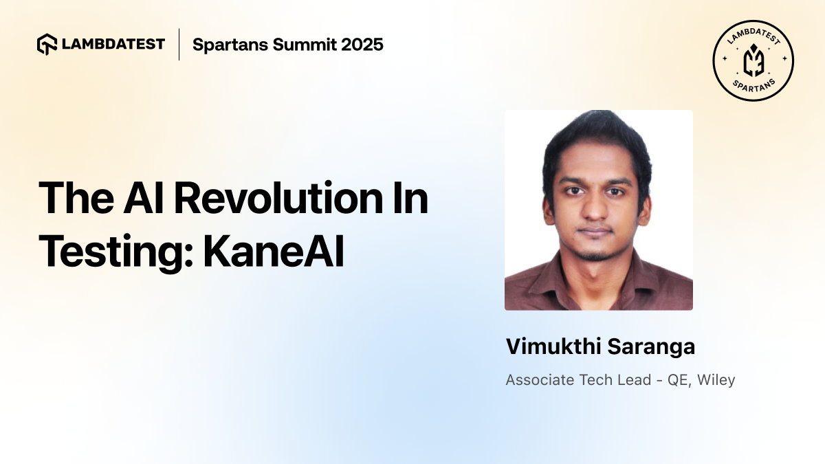 The AI Revolution In Testing: KaneAI | TestMu AI (Formerly LambdaTest)