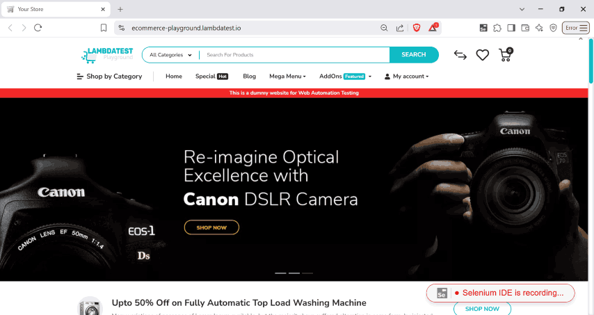 open the website in a new tab and start recording all your interactions open the website in a new tab and start recording all your interactions
