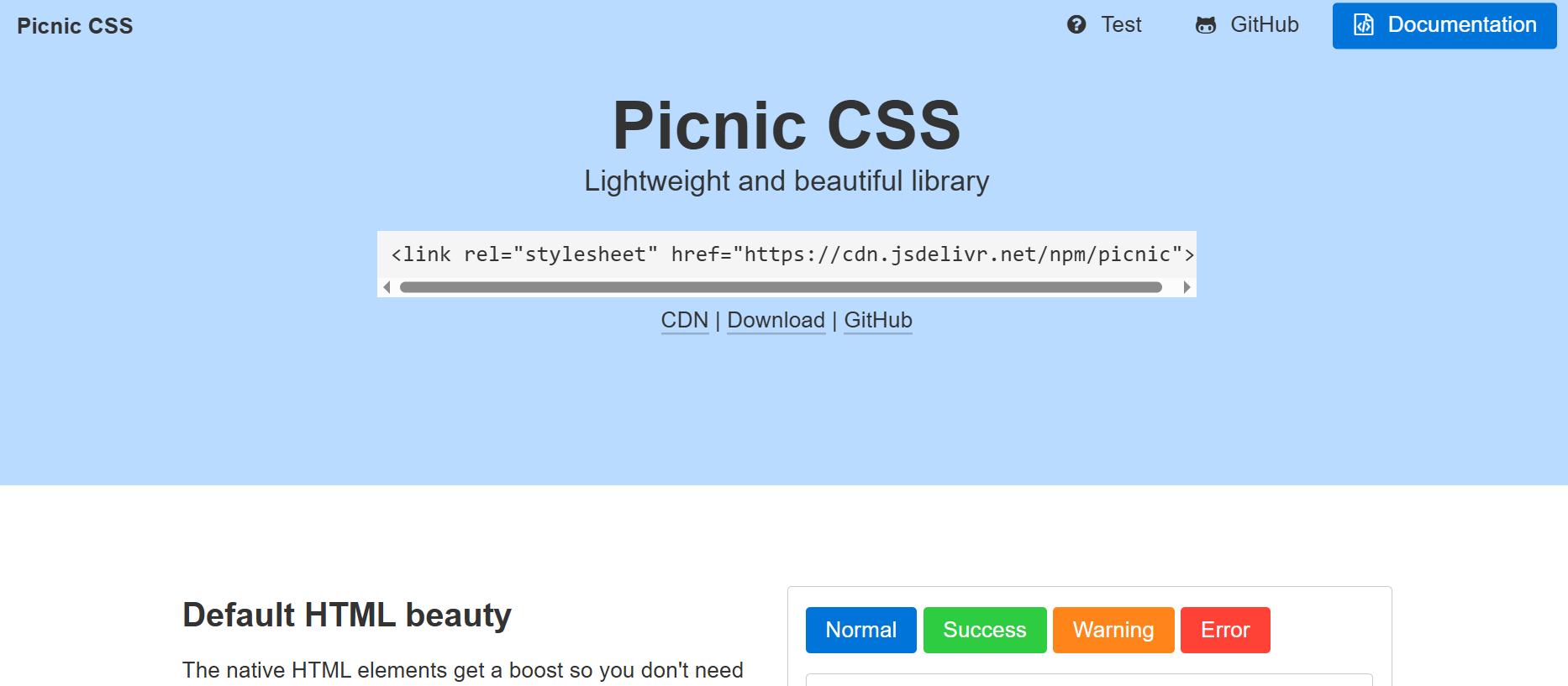  picnic-css