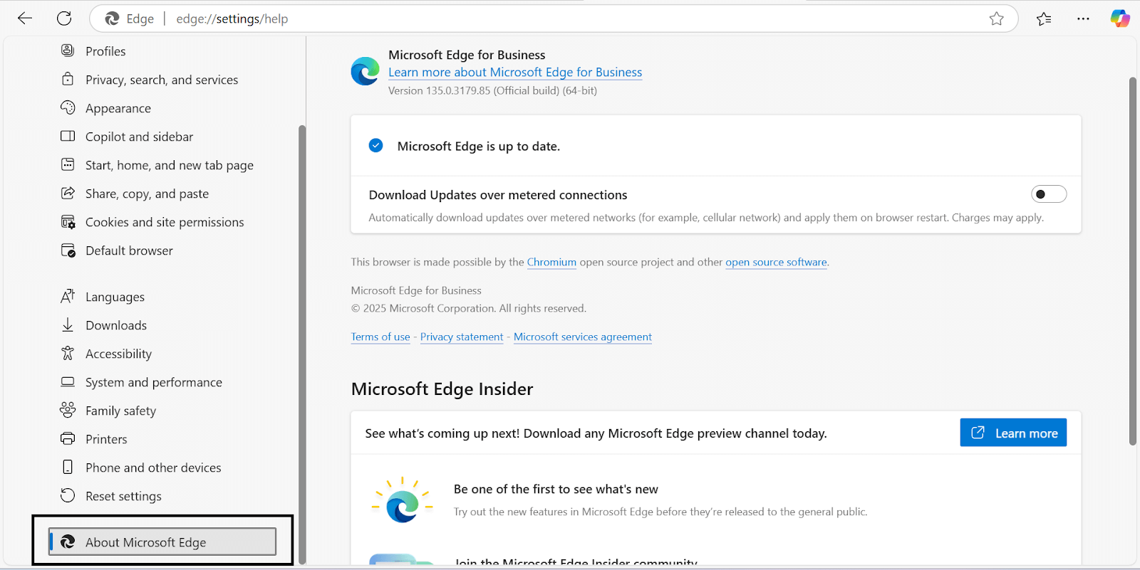 About Microsoft Edge About Microsoft Edge